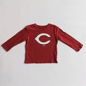 Genuine Merchandise Cincinnati Reds 3T Long Sleeve Crew Neck T-shirt